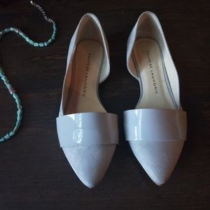 SALE chinese laundry point toe flats light gray